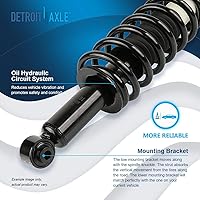 Vista 1468 de Detroit Axle - Kit de suspensión delantera de 10 piezas para Chevy Aveo Aveo5 Pontiac G3 Wave 2 Ready Struts Assembly 2 Enlaces de barra