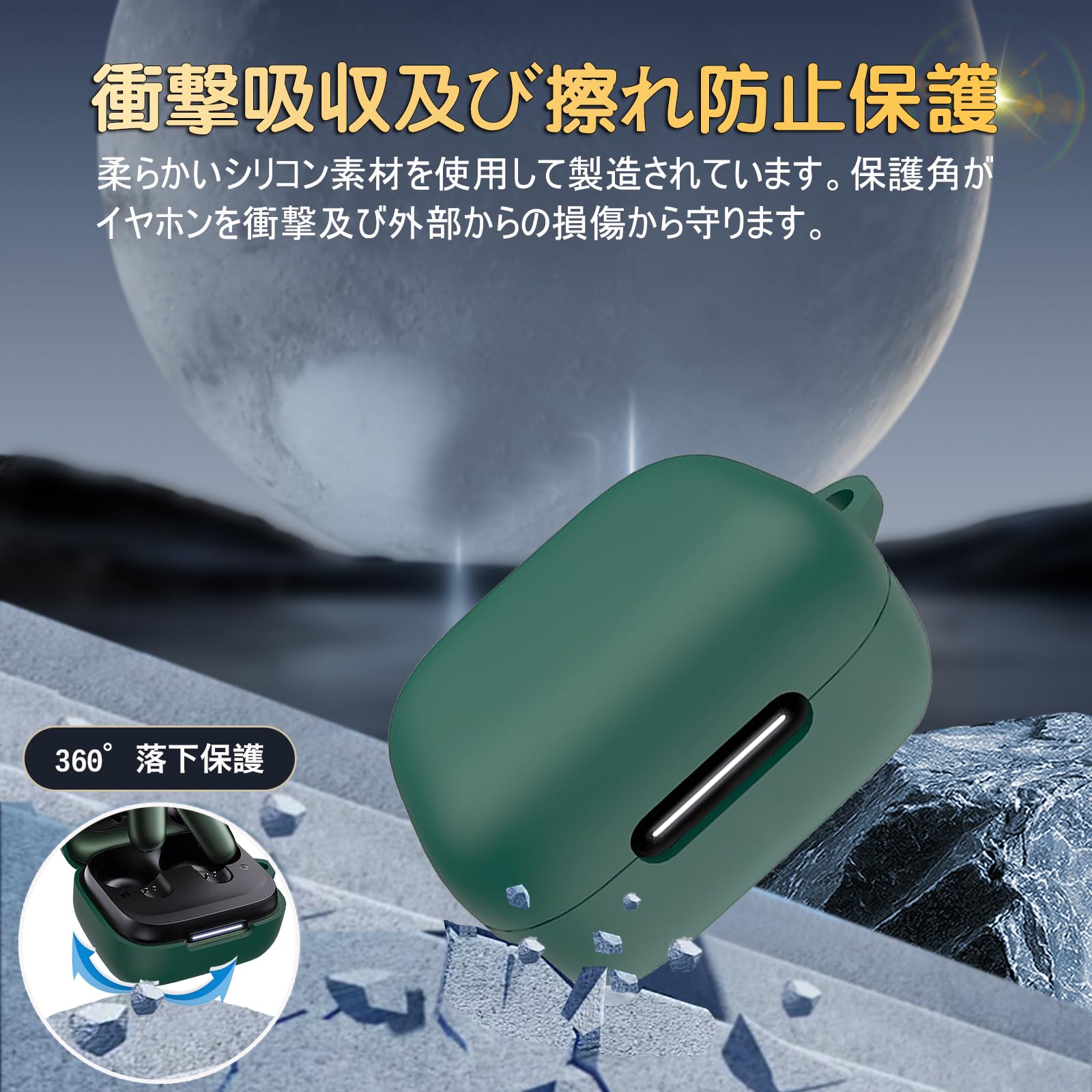 Amazon | For Anker Soundcore P31iイヤホン保護ケース全面耐衝撃保護 