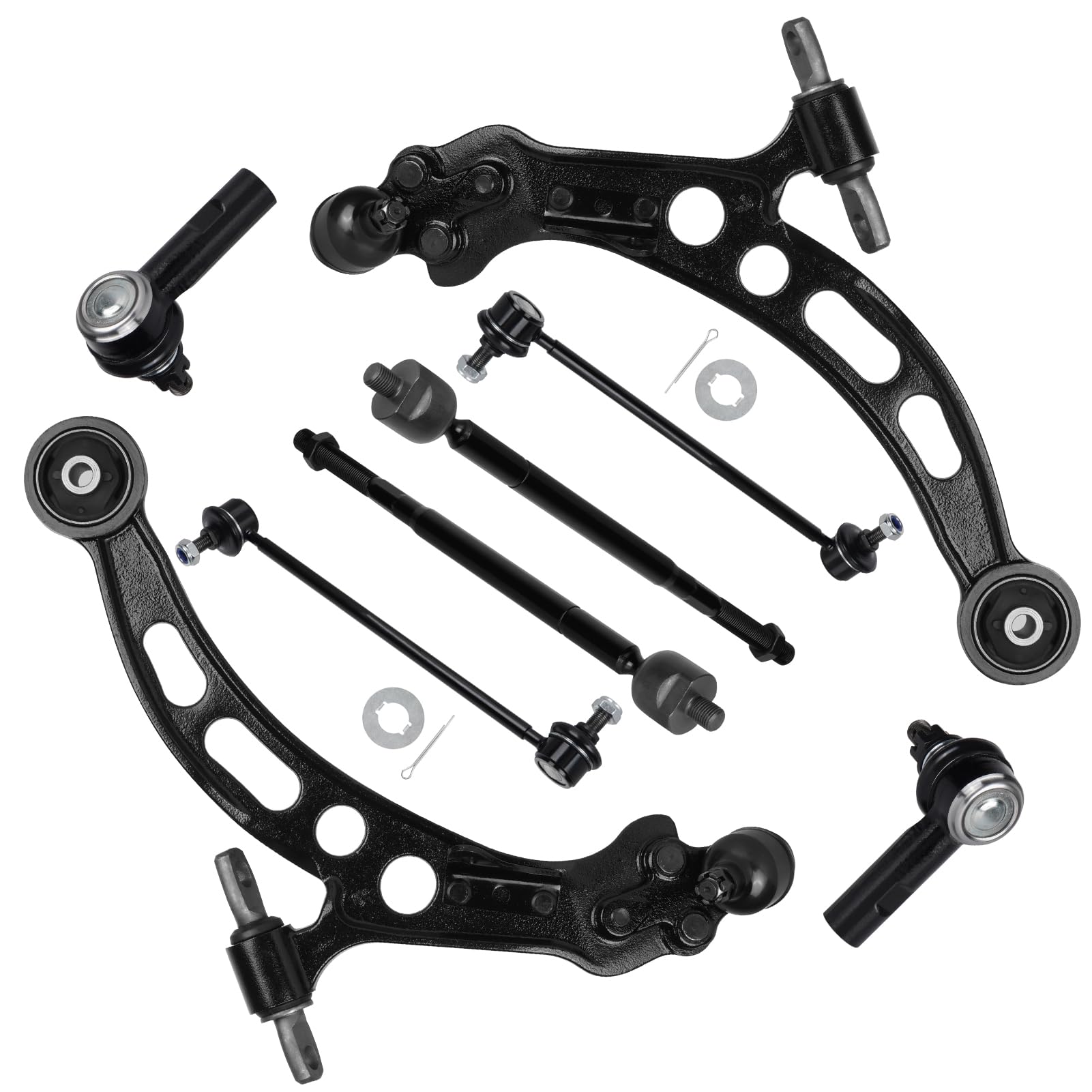 8pc Front Lower Control Arms Suspension Kit Fit for Lexus for ES300 1997-2001 Fit for Toyota for Avalon 1997 for Camry 1997-2001 with Stabilizer Sway