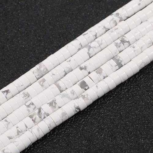 Vista 82 de Cuentas Heishi de 1 hebra de piedras preciosas naturales – 0.157 x 0.079 pulgadas sueltas planas, redondas, sin teñir, piedras espaciadoras