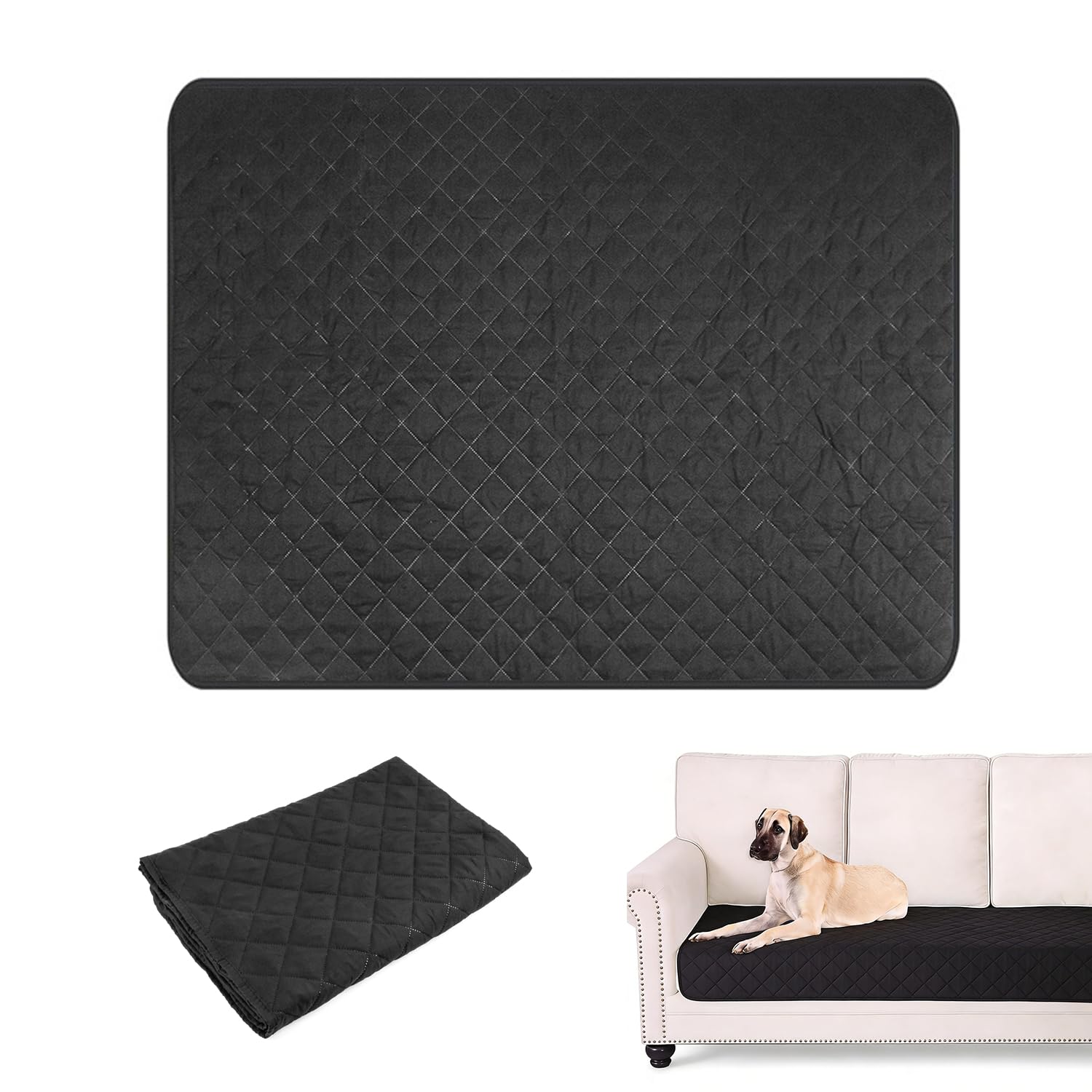Manta Impermeable Perro, Protector Sofa Impermeable para Perros, Gatos, Perro Grande ProteccióN de Cama y Sofá, Manta para Perros Lavable a Máquina Doble Cara 100 X 130 cm