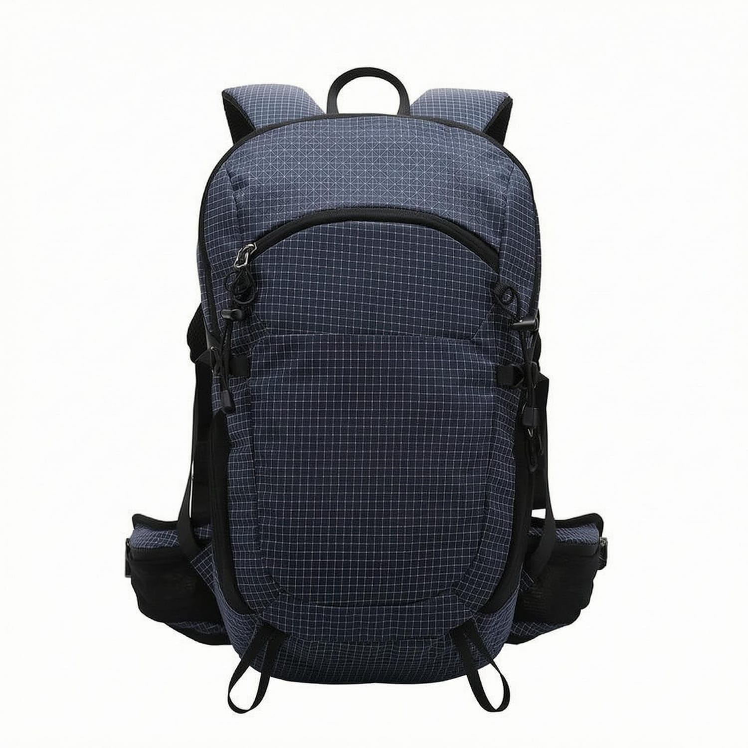 Mesh Side Pockets Outdoor Sports Backpack Padded Shoulder Straps Lightweight Hiking Pack Zippered Compartment Hiking Backpack Multiple Compartments, Royal Blue-image-23