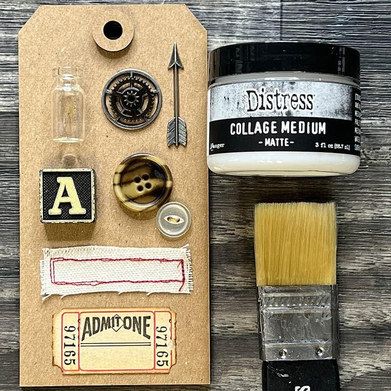 Bundle Tim Holtz Distress® Mediums Bundle -New Release for April 2022 Ranger Ink Crackle Paint Translucent Collage Medium - Matte Crackle Paste - Translucent Texture Paste - Translucent