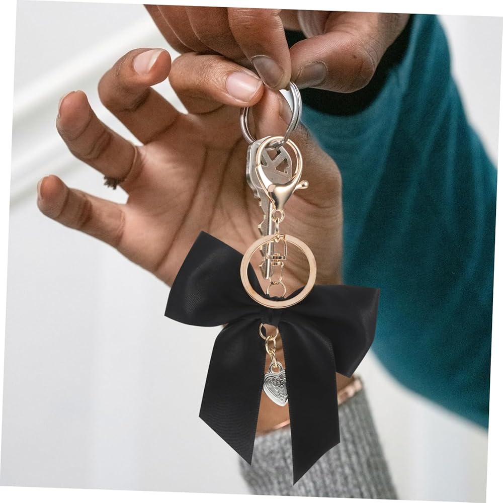 Amazon.co.jp: [BESPORTBLE] リボンバッグチャーム 蝶結びキーホルダー