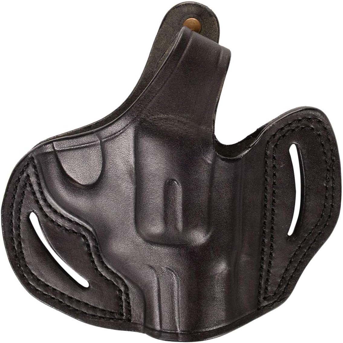 Holster Premium Leather Thumb Break Belt Holster 2 inch for Revolver Colt Lawman MK III Right-Left Hand Black-Brown
