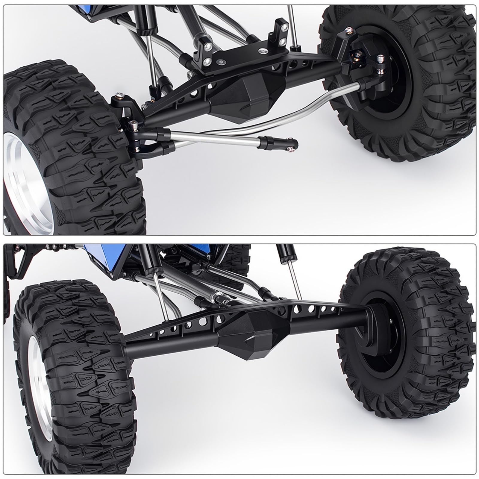 Plastikowa kompletna oś przednia i tylna do osi 1/10 do Ca-pra UTB10 1.9 UTB F9 RC Crawler Auto Upgrade Część (Axle Set)