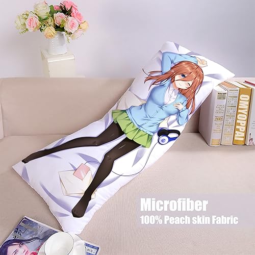 Miniatura 6 de Anime The Quintessential Quintuplets Funda de almohada impresa de doble cara Comic Nakano Miku Waifu Hugging Body Pillow Case Regalo para Otaku