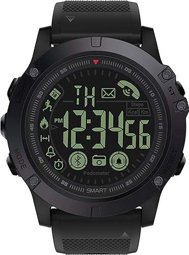 Reloj deportivo digital para hombre, impermeable, uso al aire libre militar, podómetro, contador de calorías, multifunción, bluetooth, reloj