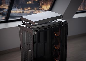 Fractal Design Meshify 3 RGB Black Tempered Glass Light Tint - High Airflow PC Gaming Case - Mesh Front Panel - Three ARGB Momentum 14 Gen 2 Fans Included - E-ATX/ATX/mATX Support | High Airflow PC Case with Mesh Front Panel, 3 ARGB Momentum 14 Gen 2 Fans, Supports E-ATX, ATX, and mATX Motherboards