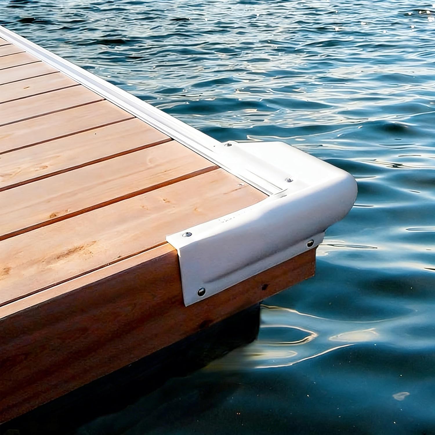 FCOUIID 90 Degree Vinyl Dock Corner Bumper - Dock Corner Guard for Marine Boat, 9" L x 9" W x 5" H, 2 Pcs