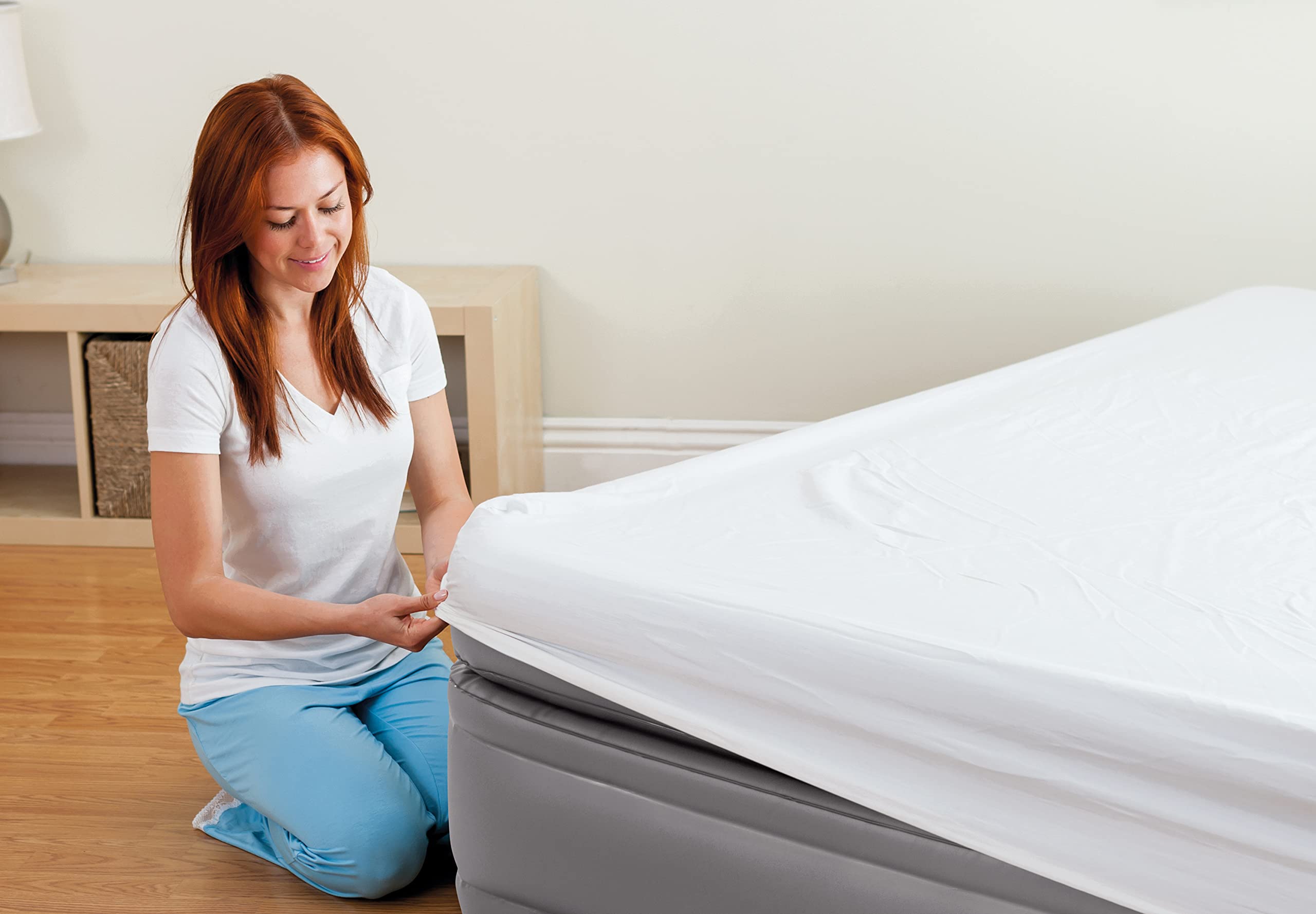 Intex 64162ND - Materasso Dura-Beam Prime Comfort Singolo, con Pompa Elettrica Incorporata, 99x191x51 cm