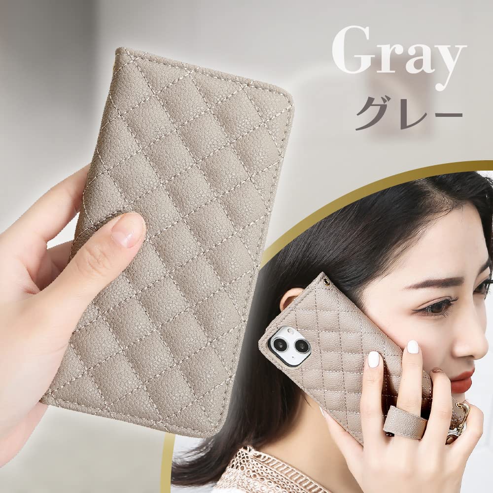 Amazon.co.jp: HanaRo iPhone13 用 ケース スマホケース キルティング