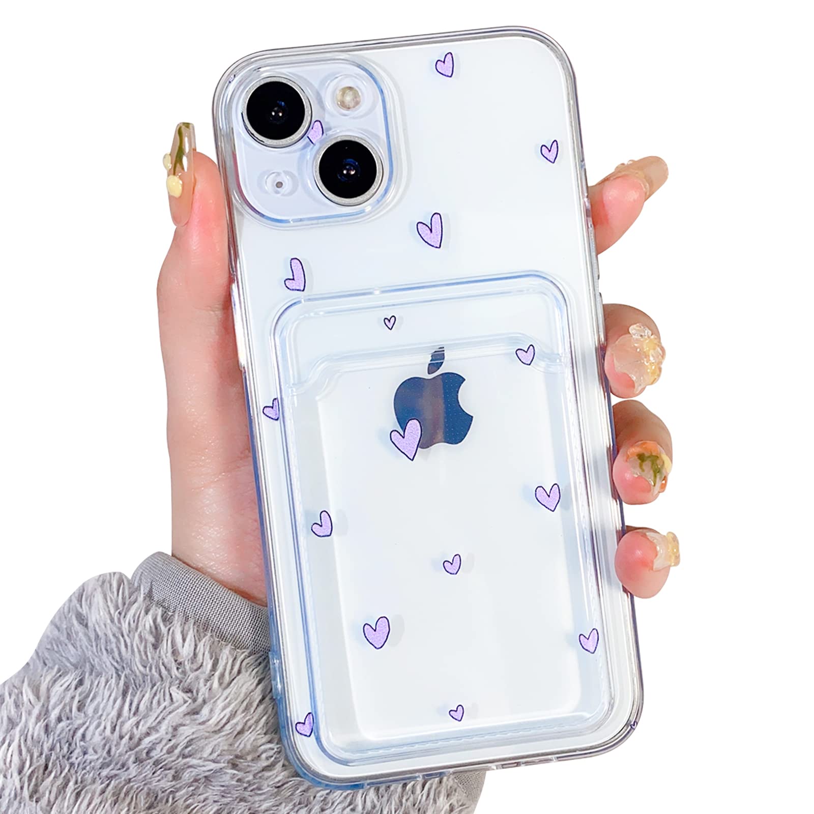 NITITOP Cover per iPhone 17 Pro Carino Trasparente con Floreale Motivo per Ragazze e Signore Ramoscelli Fioriti Delicati Morbido TPU Antiurto Custodia