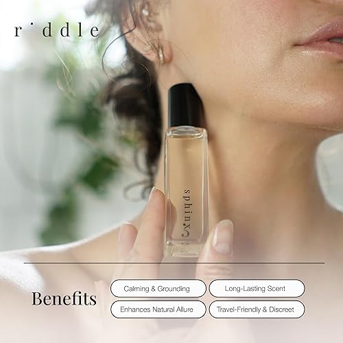 Miniatura 5 de Riddle Sphinx - Perfume de feromonas Roll-On fabricado en Estados Unidos, fragancia premium para mujeres, almizcle egipcio y sándalo, de larga