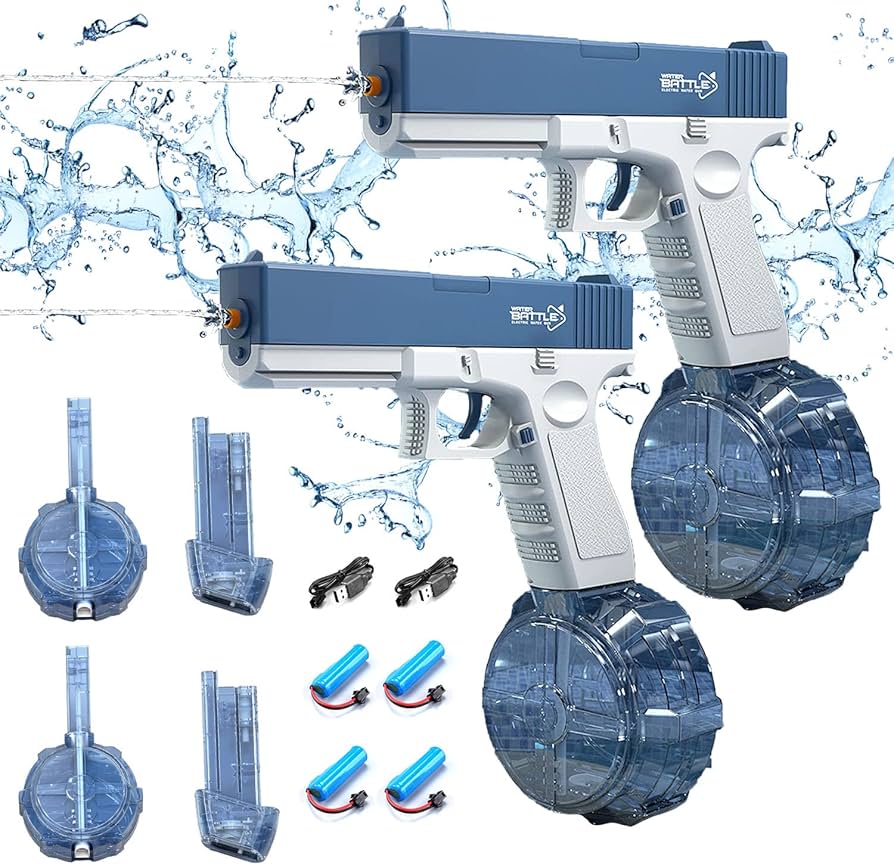 Amazon | SVNVIOZ 水鉄砲 電動 連射式 電動ウォーターガン 最強飛距離