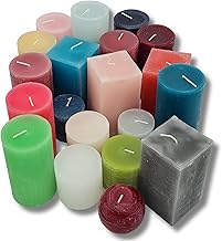 10 kg Pillar Candles in Various Colours and Sizes Colourful Rustic Pillar Candle Set of 2 Assorted Colours