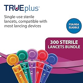 3 x 100ct 33g TRUEplus Lancets + TRUEplus Log Book