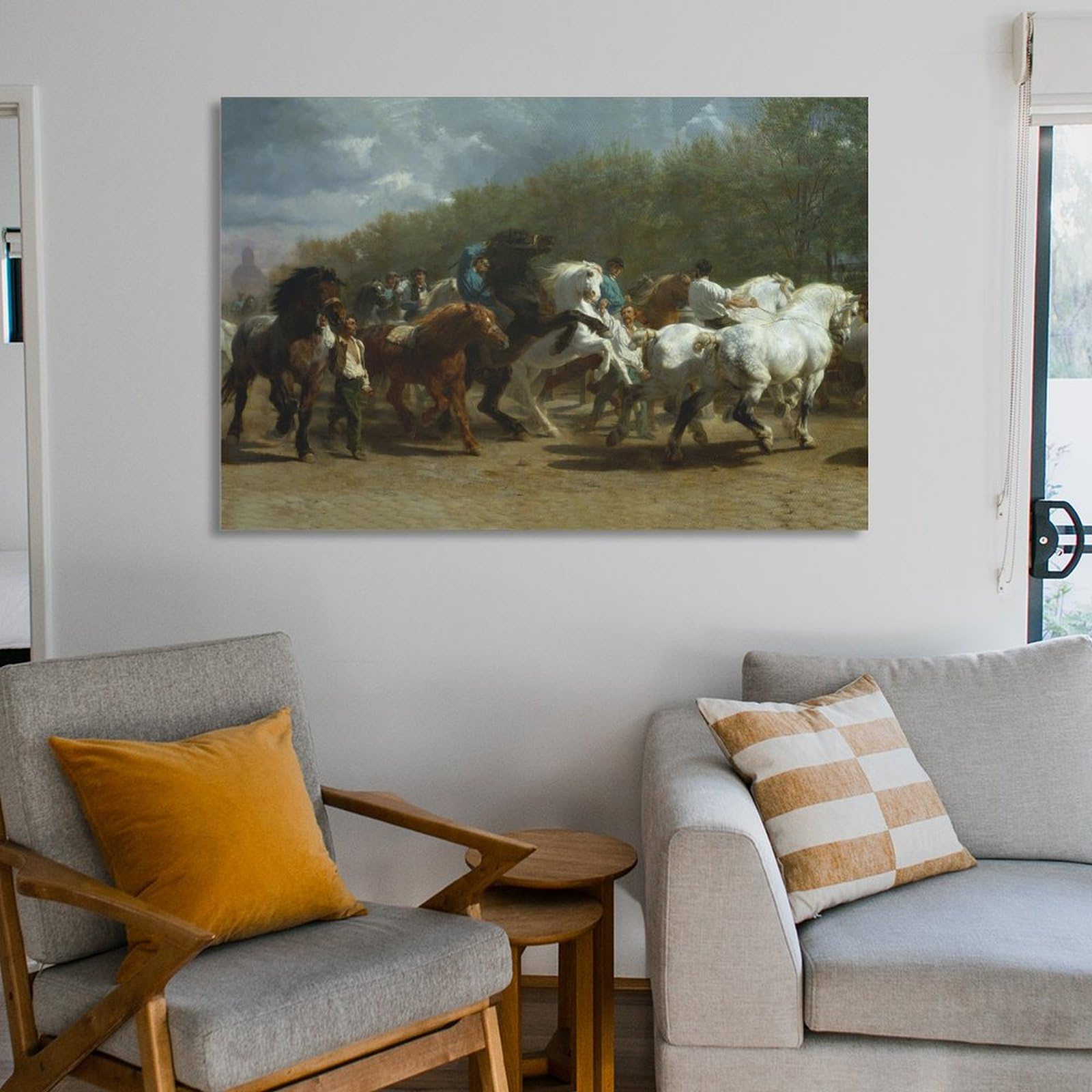 Amazon.com: generic Rosa Bonheur-The Horse Fair Painting On Canvas
