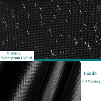 Portable Air Conditioner Cover, Waterproof, Dust-proof, Windproof, Mobile AC Unit Protection, 19x16x30in/48x40x75cm, Black