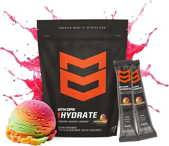 MTN OPS Hydrate Rainbow Sherbet + Strawberry Coconut Bundle