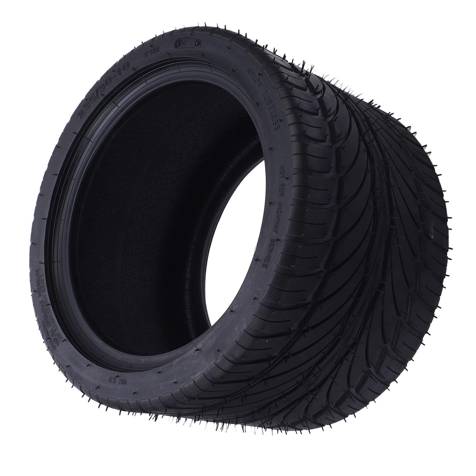 Tbest 10 Pouces 235/30 - Pneu ATV UTV Excellente Traction en Caoutchouc Multifonctionnel pour Go Kart Cart Tondeuse à Gazon (Pneu uniquement)