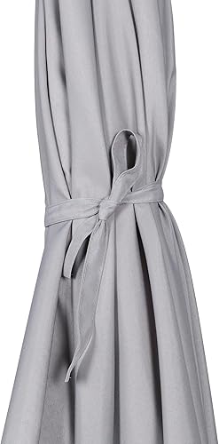 Miniatura 89 de Blissun Sombrilla de patio de 7.5 pies, sombrilla de patio, sombrilla de mercado al aire libre con botón de inclinación y manivela (bronceado)