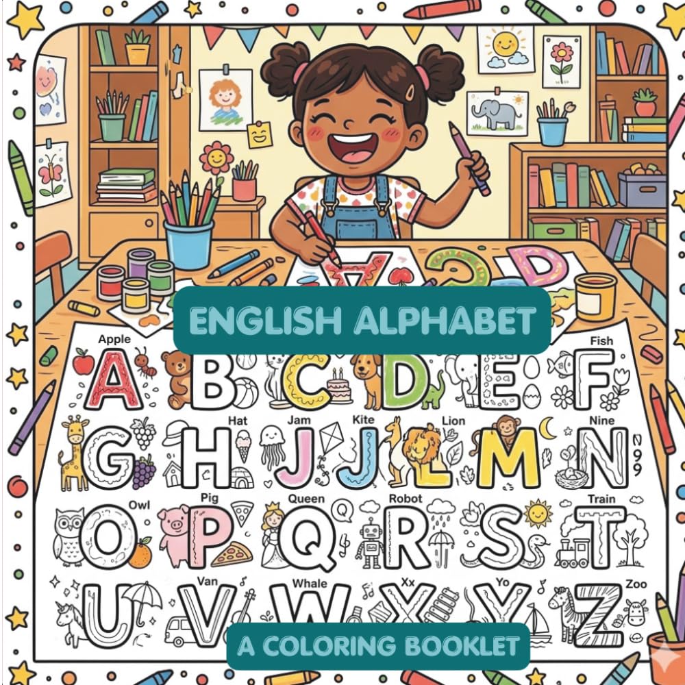ENGLISH ALPHABET: A COLORING BOOKLET