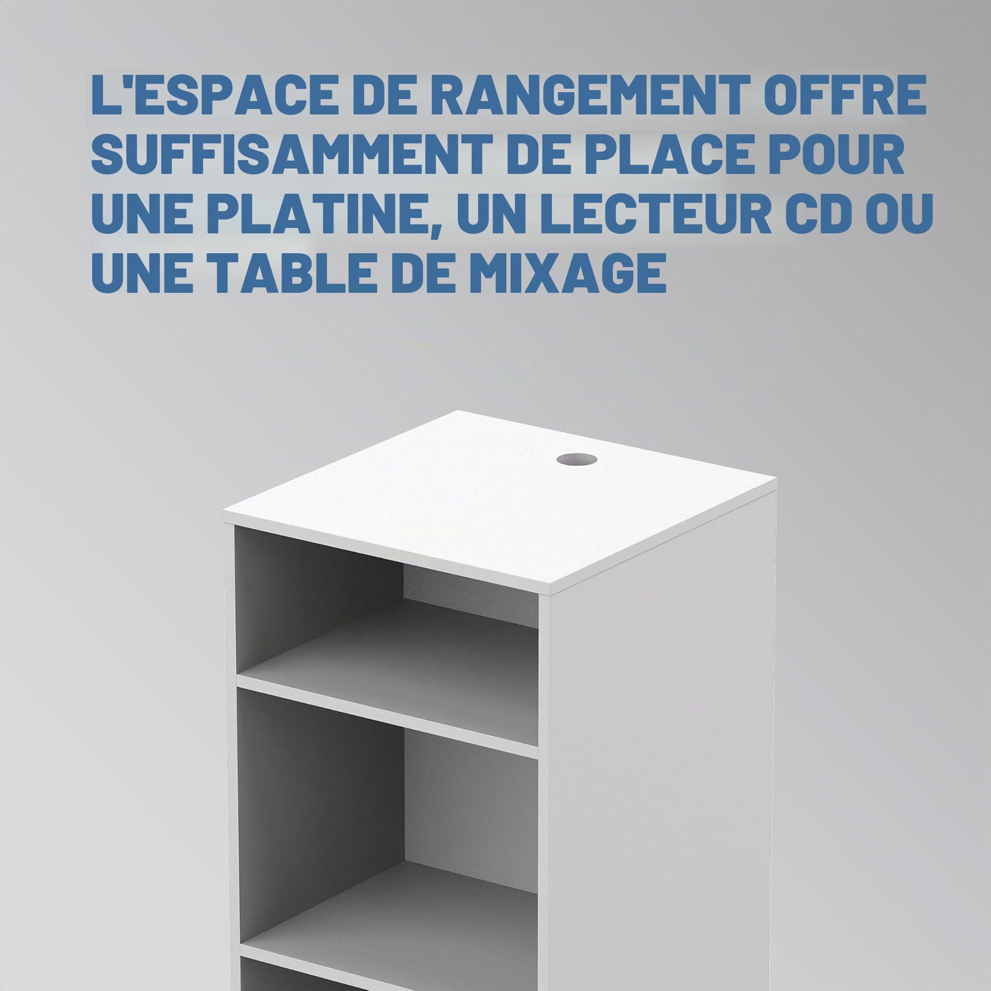 Glorious Modular Mix Rack White - Rangement pour vinyle