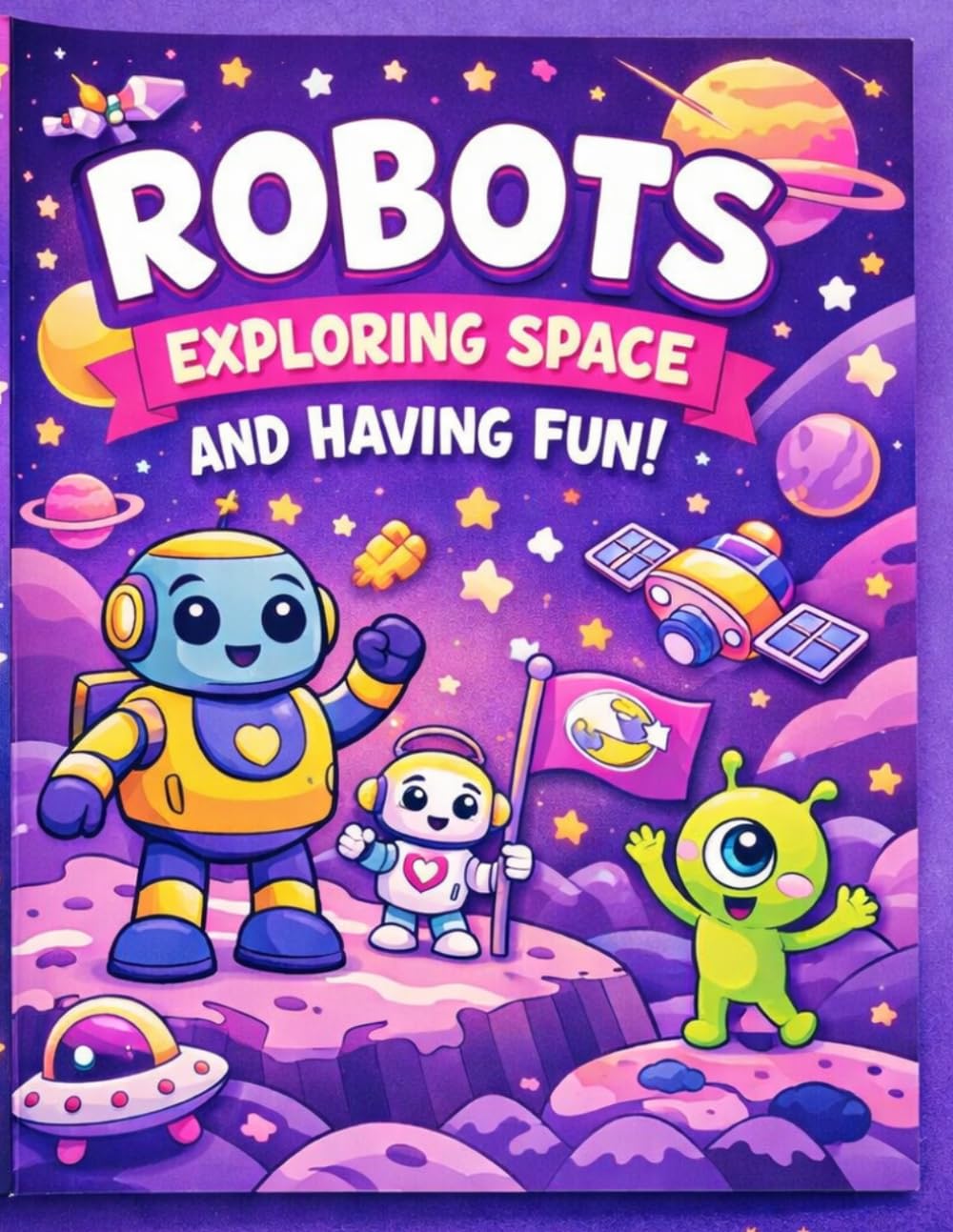 Robots on a Space Adventure - Robots Exploring Space and having fun!