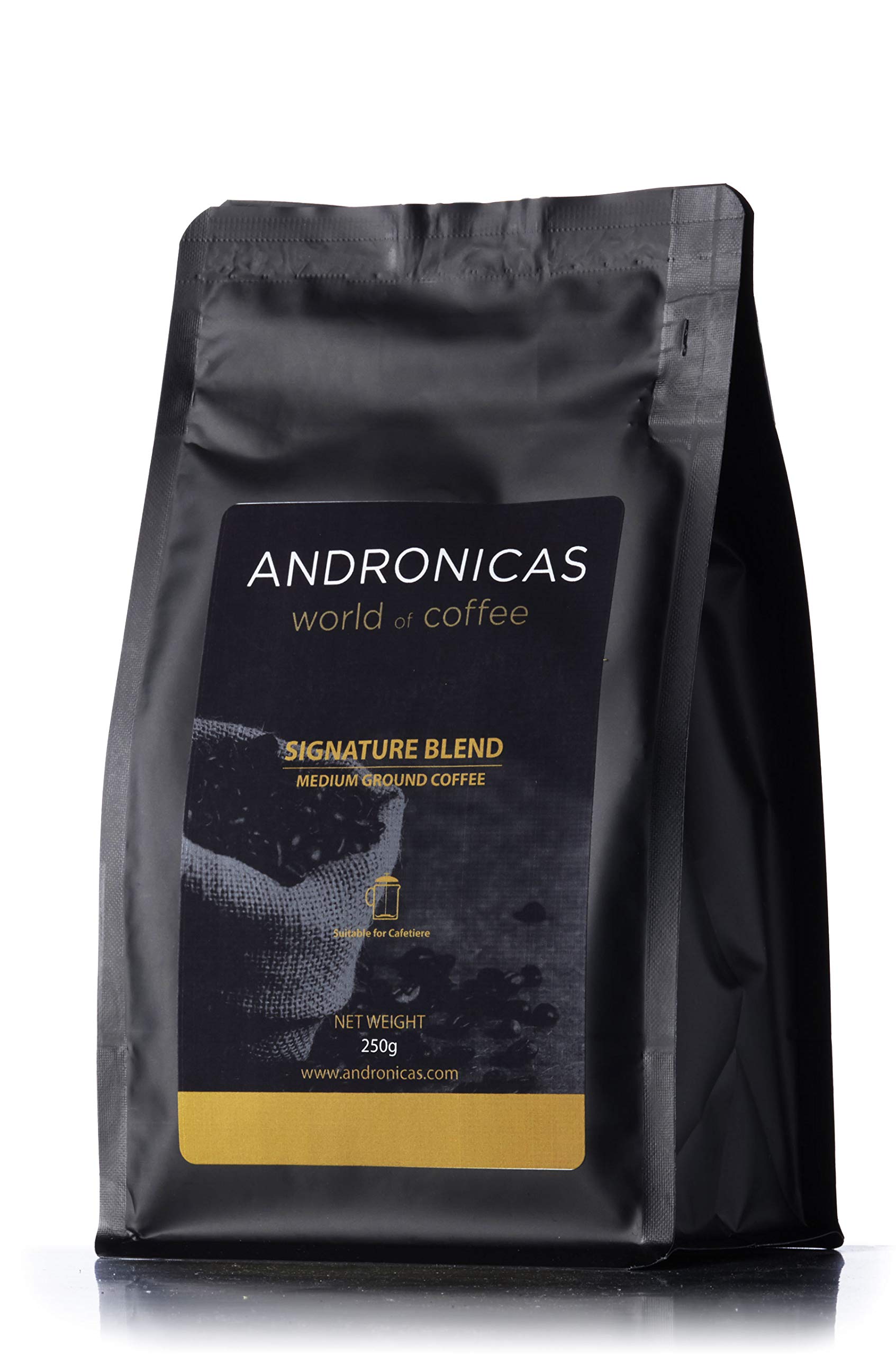 Buy Andronicas Signature Blend 1849 Medium Ground Coffee 250 Grams For Cafetiere/French Press