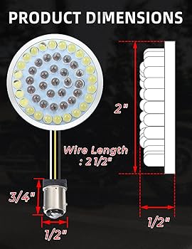 Amazon.com: Amazicha 1157 Front LED Turn Signals Motorcycle