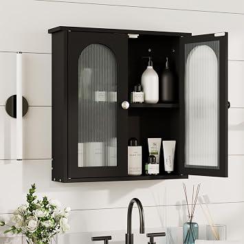 22x23 Bathroom Medicine Cabinet,Bathroom Wall Cabinet with Arched