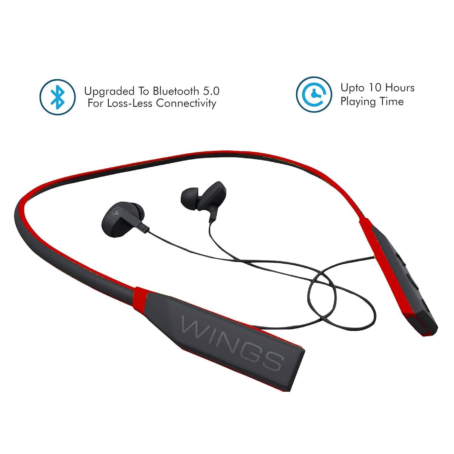 Wings Glide Neckband Latest Bluetooth 5 