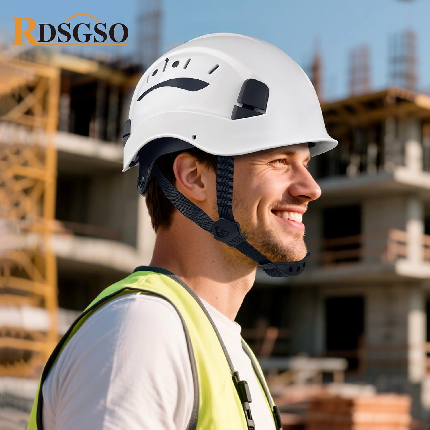 ANSI-Certified Industrial Safety Helmet RGS-6C with Adjustable Vents, 6-Point Suspension Hard Hats for Construction, Rescue, Outdoor Work - Image 6