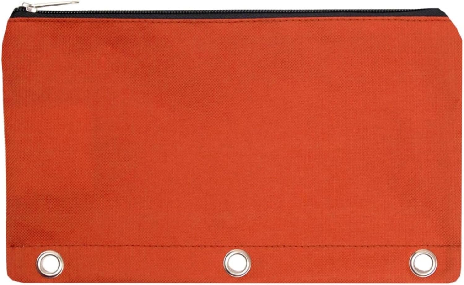 Trail maker 100 Pack 10.25 Inch Solid Color Zippered 3-Ring Binder Pencil Cases for Pens, Pencils, Markers, Writing Utensils in 8 Assorted Colors