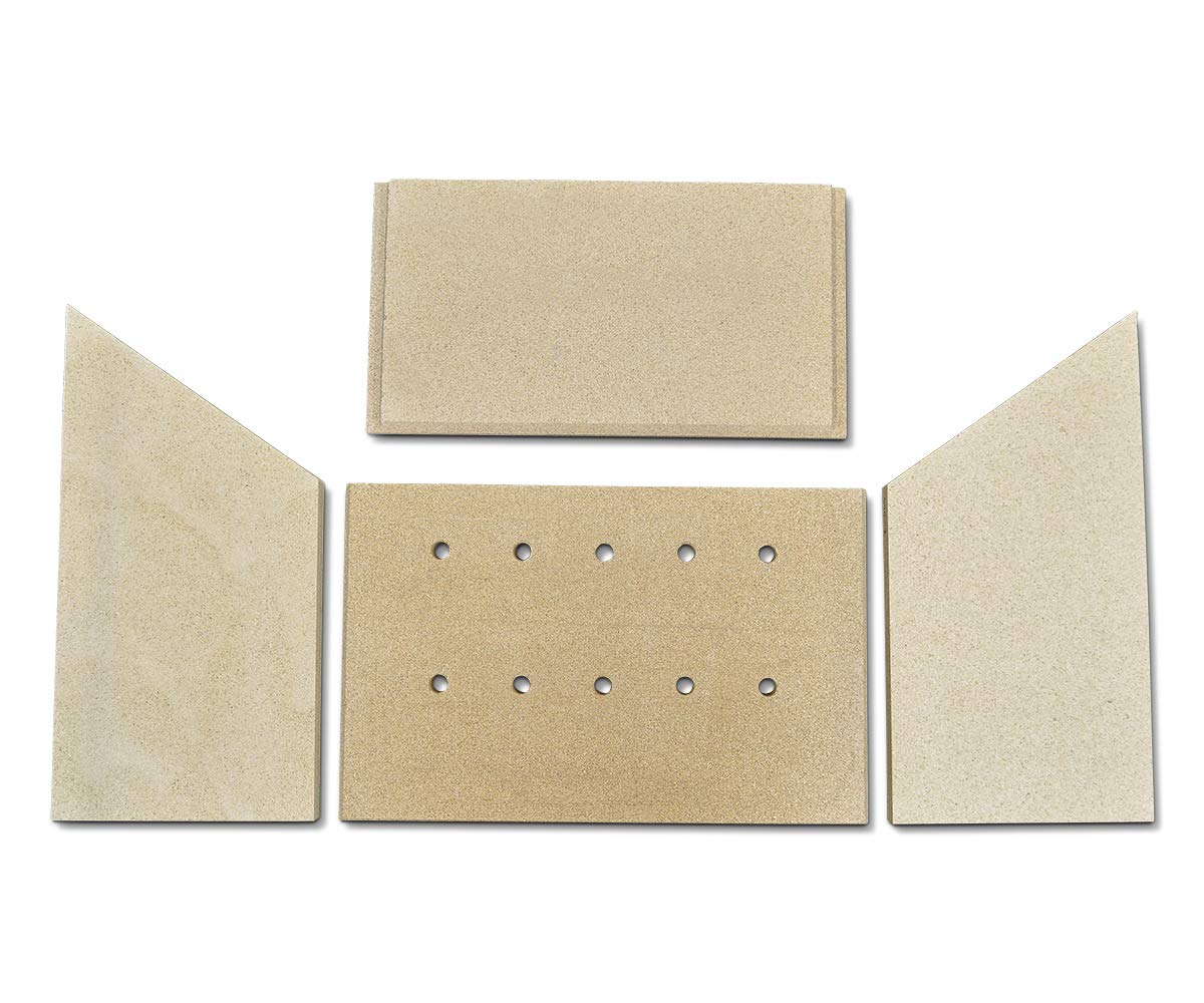 Habillage de foyer pour poêles à cheminée Passat Novo de Fireplace - vermiculite - 4 pièces