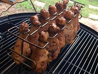 Amazon.com: King Kooker #12WR 12-Slot Leg and Wing Grill Rack for ...