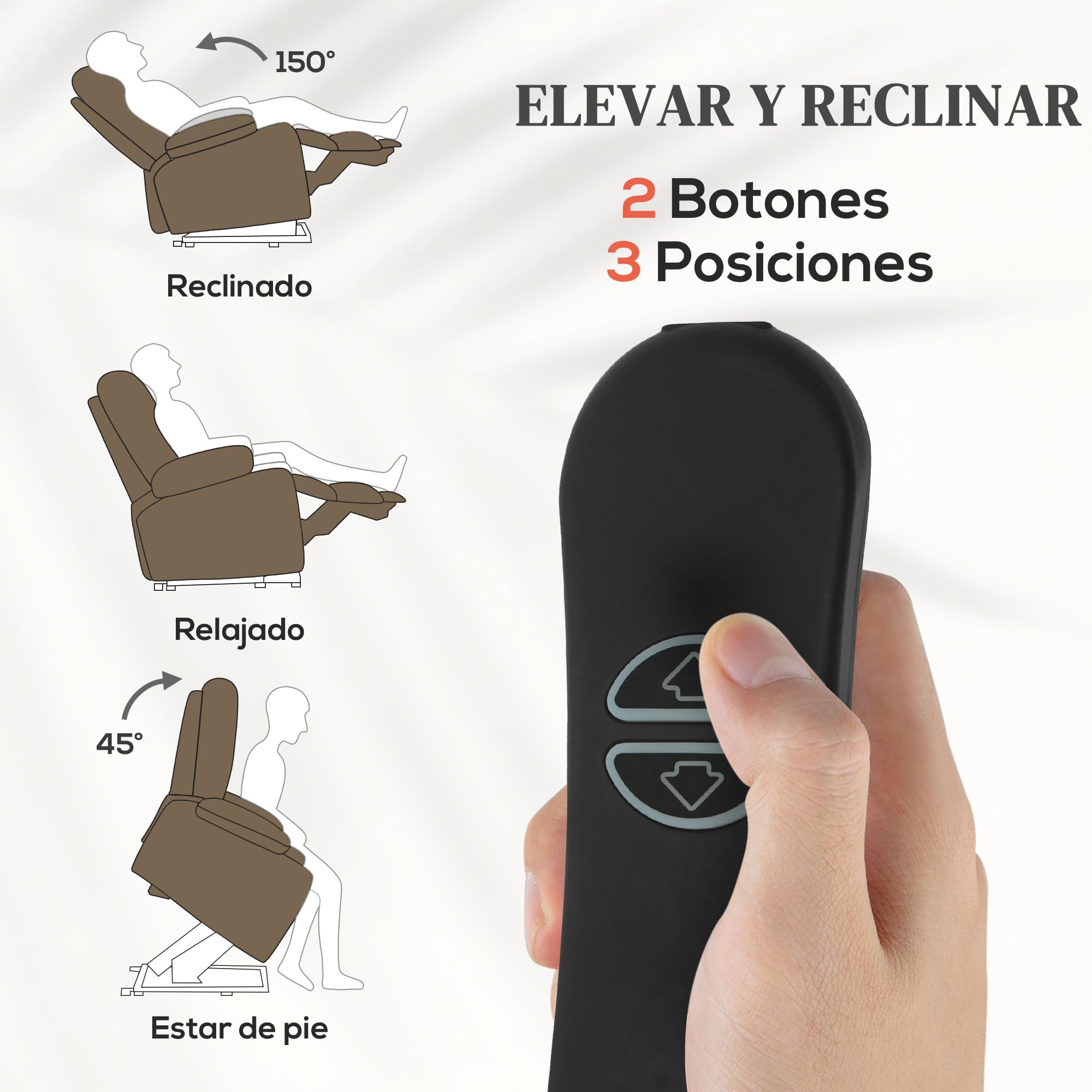 HOMCOM Sillón Relax Reclinable Eléctrico Levanta Personas, Sillón Elevador, con Puerto USB, Control Remoto, Reposapiés, Tapizado en Pana, Bolsillos Laterales, Marrón