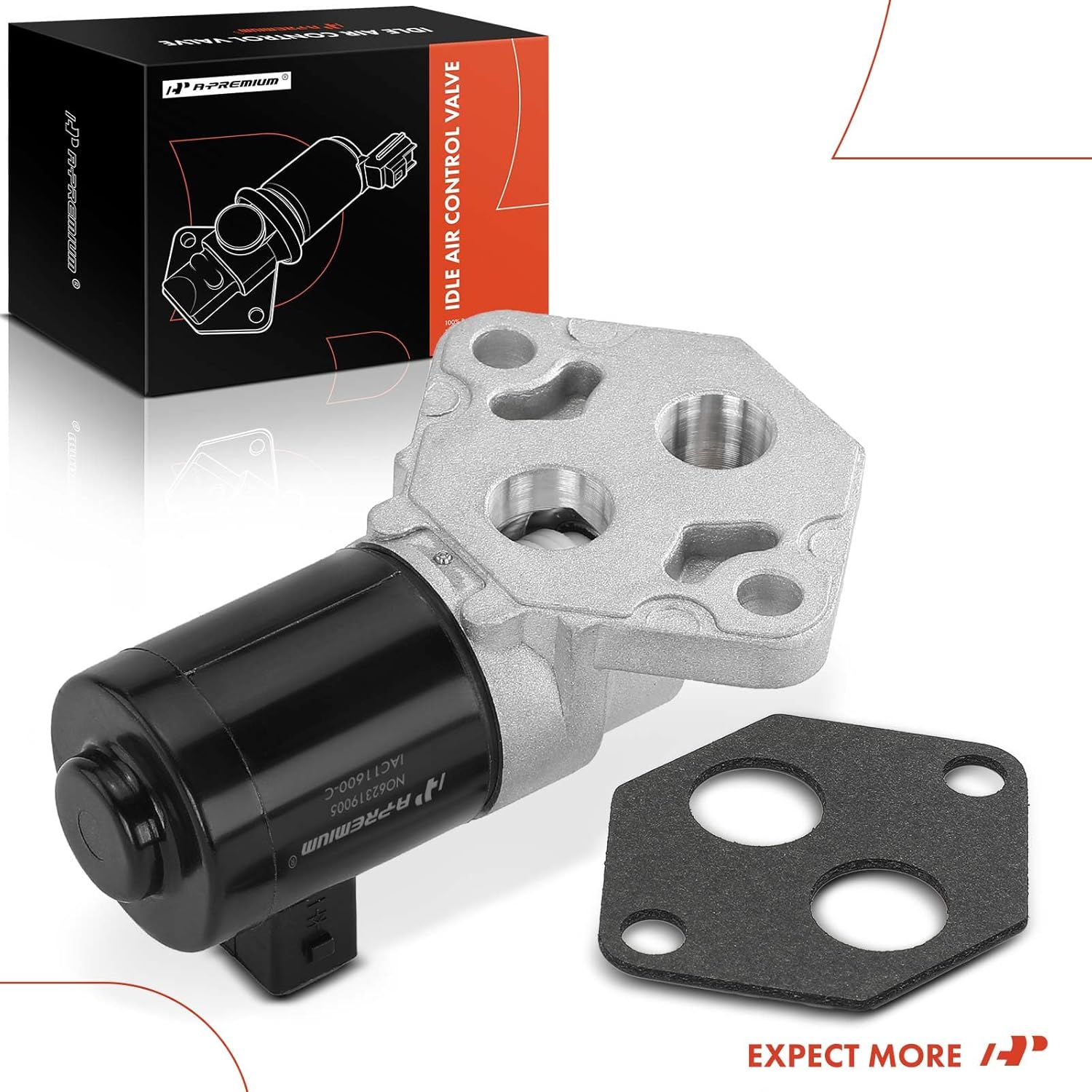 A-Premium Fuel Injection Idle Air Control Valve Compatible with Ford Contour & Mercury Mystique 1995, 2.0L, Auxiliary Air Valve, Replace for# F5RZ9F715B, F5RZ9F715BA