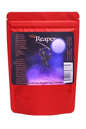 Miniatura 2 de Carolina Reaper Hot Salsa Wicked Reaper con 6 Chili Peppers World 's Hottest Peppers