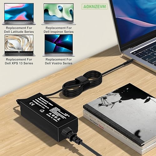 Miniatura 6 de Adaptador de corriente alterna de 65 W y 45 W, cargador para laptop compatible con Dell Inspiron serie 13, 14, 15, 16, 17, 3000, 5000, 7000, Dell