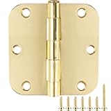 Door Hinges Polished Brass 3.5 Inch Door Hinges Gold 30 Pack 5/8