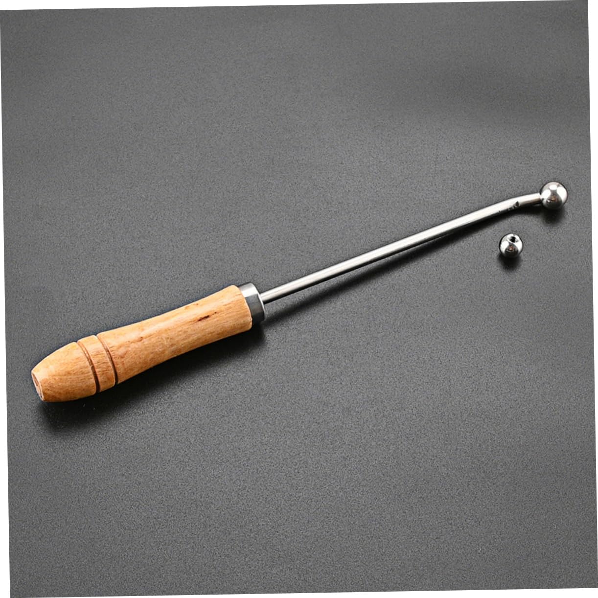 Gatuida de Herramientas para Reparación de Instrumentos de Viento con Mango de Madera para Trombón y Bocina Adecuado para Profesional y Doméstico