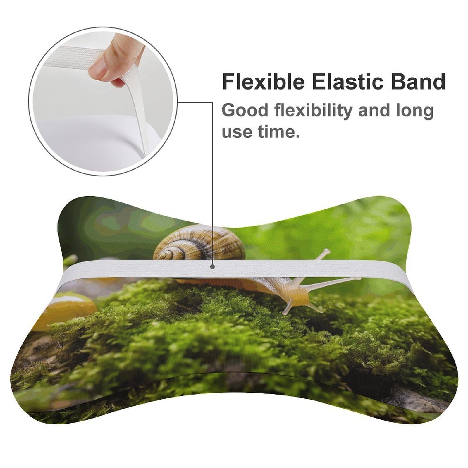 Almohada de caracol para gatear, núcleo de almohada de espuma viscoelástica, cojín, proporciona apoyo para el cuello, almohadas de coche para viajes y oficinas en casa.