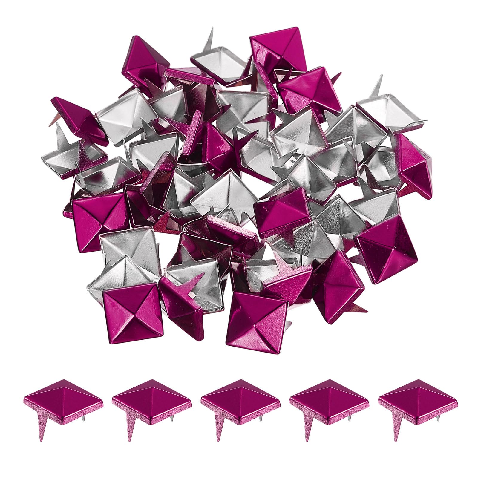 Rivets pyramidaux pour personnaliser un sac ou vêtement rock sans outil lourd