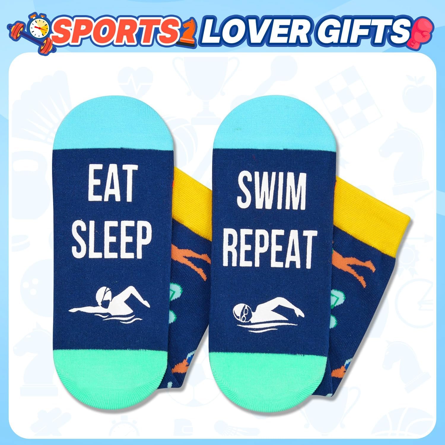 Zmart Sports Gifts for Men Women - Swim Climbing Yoga Gym Socks for Runner Skateboarder - Image 4