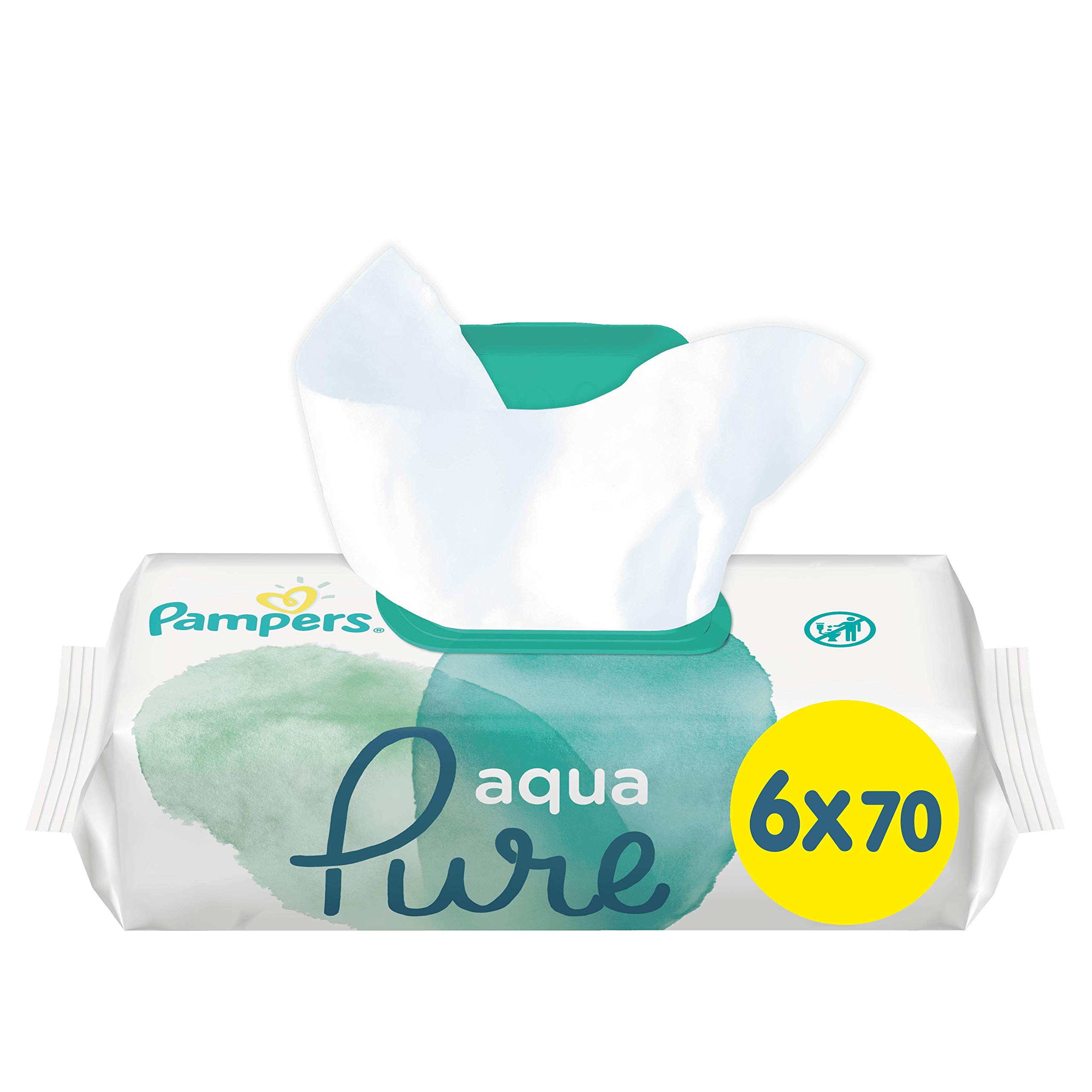 Baby Wipes Aqua Pure 6 Packs = 420 Wipes