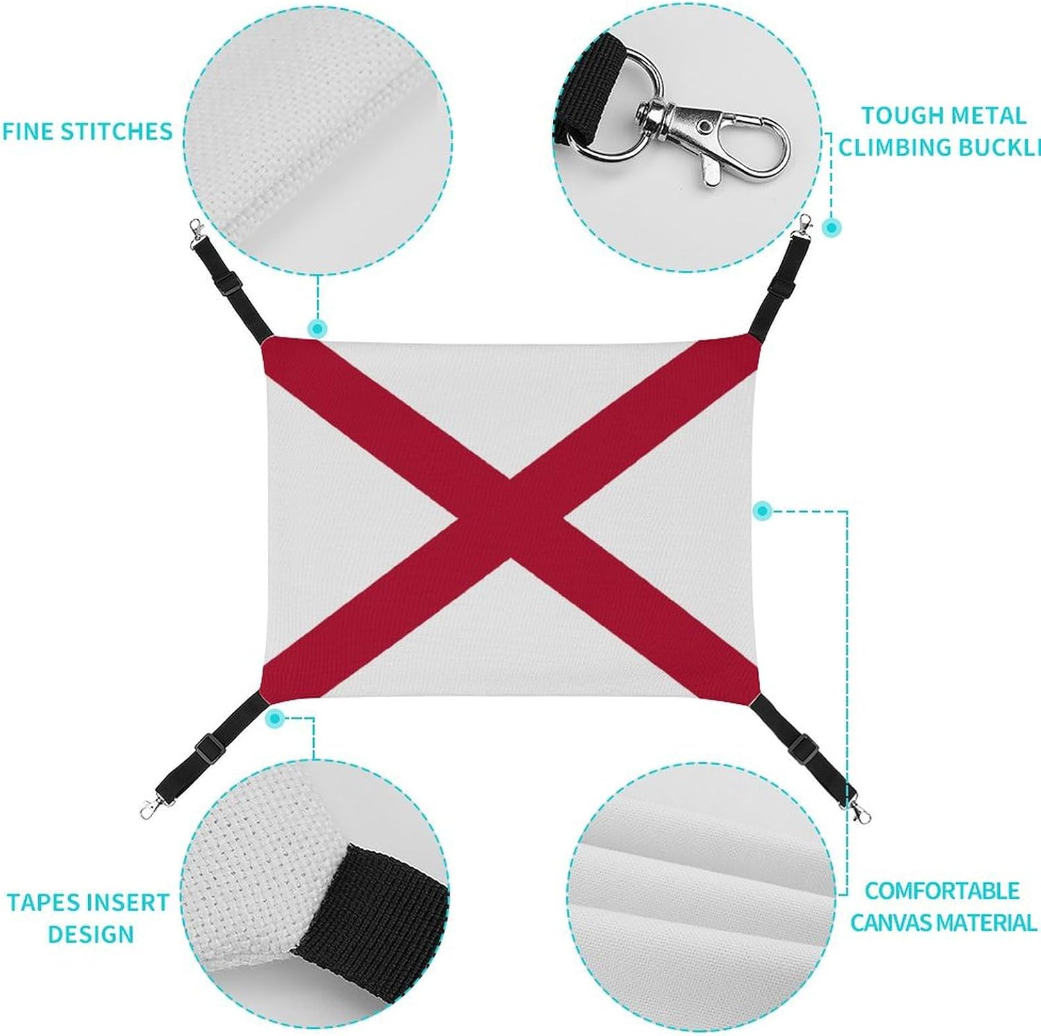 review Alabama State Flag Cat Hammock- Comfort & Style Soft Pet Bed for Cat Puppy Or Small Pet