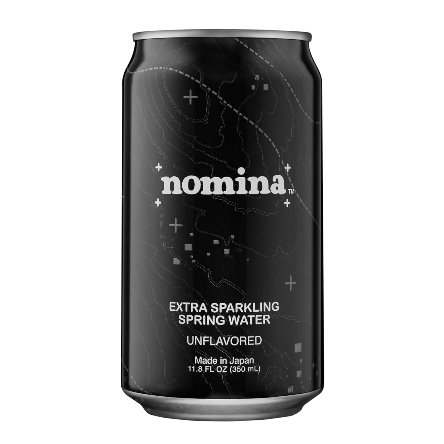 NOMINA Drink Sparkling Spring Water, 11.8 fl oz Aluminum Cans, Sugar-Free, Caffeine-Free, Made in Japan, 24 Pack (Pack of 24)