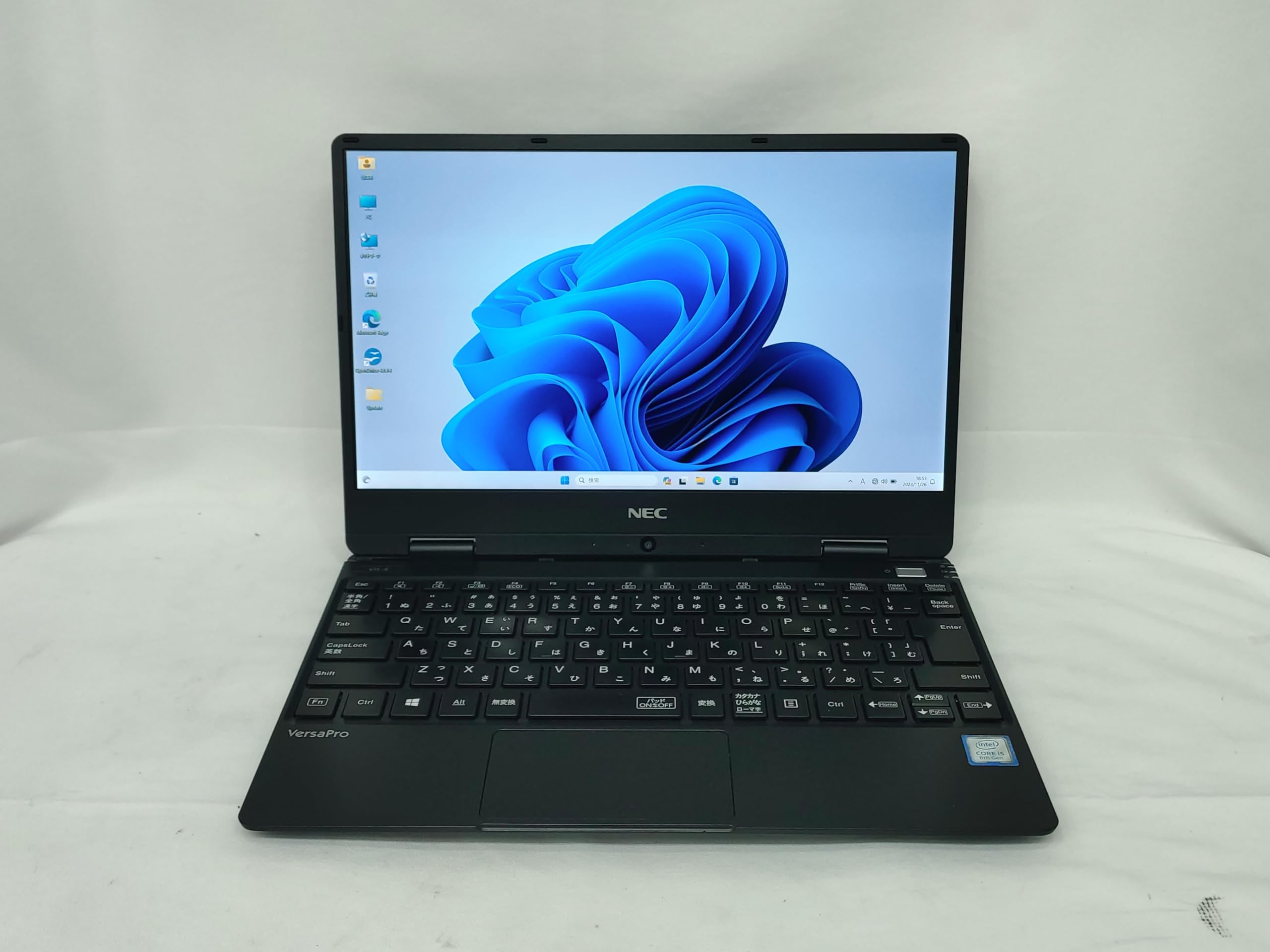 中古美品、フォーマルな黒色NEC VersaPro VH VKT13/H-4 中古ノートパソコン NEC VersaPro VKT13H-4z Core i5-8200Y 12.5